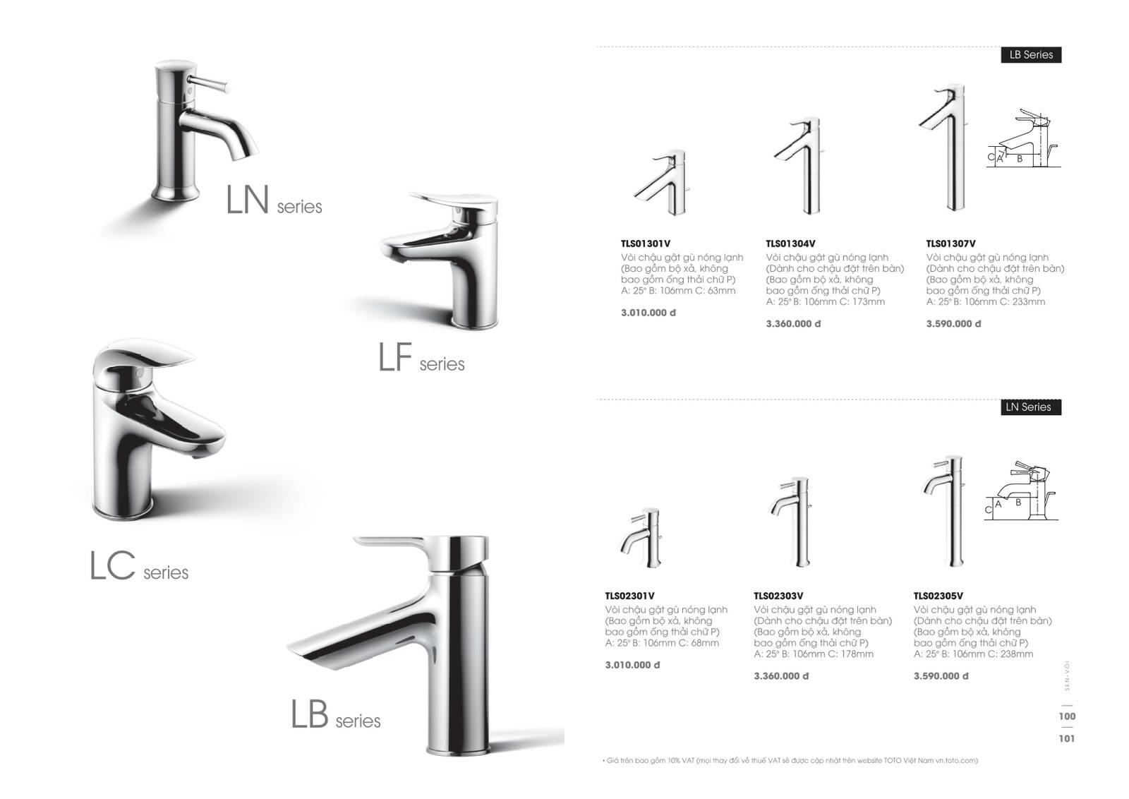 Bảng giá và Catalogue Thiết bị vệ sinh TOTO mới nhất 2024 /Page 45